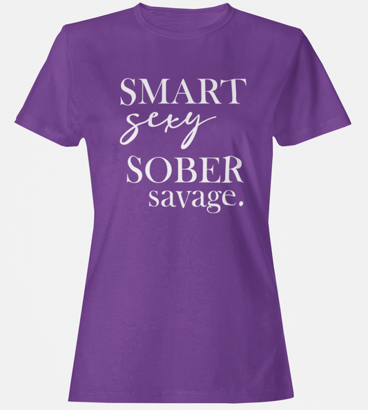 Women's Sober Savage Classy Tshirt