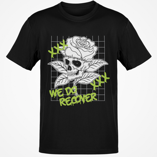Recovery T-Shirt | Recovery Merch Store | We Do Recover Rose Skull