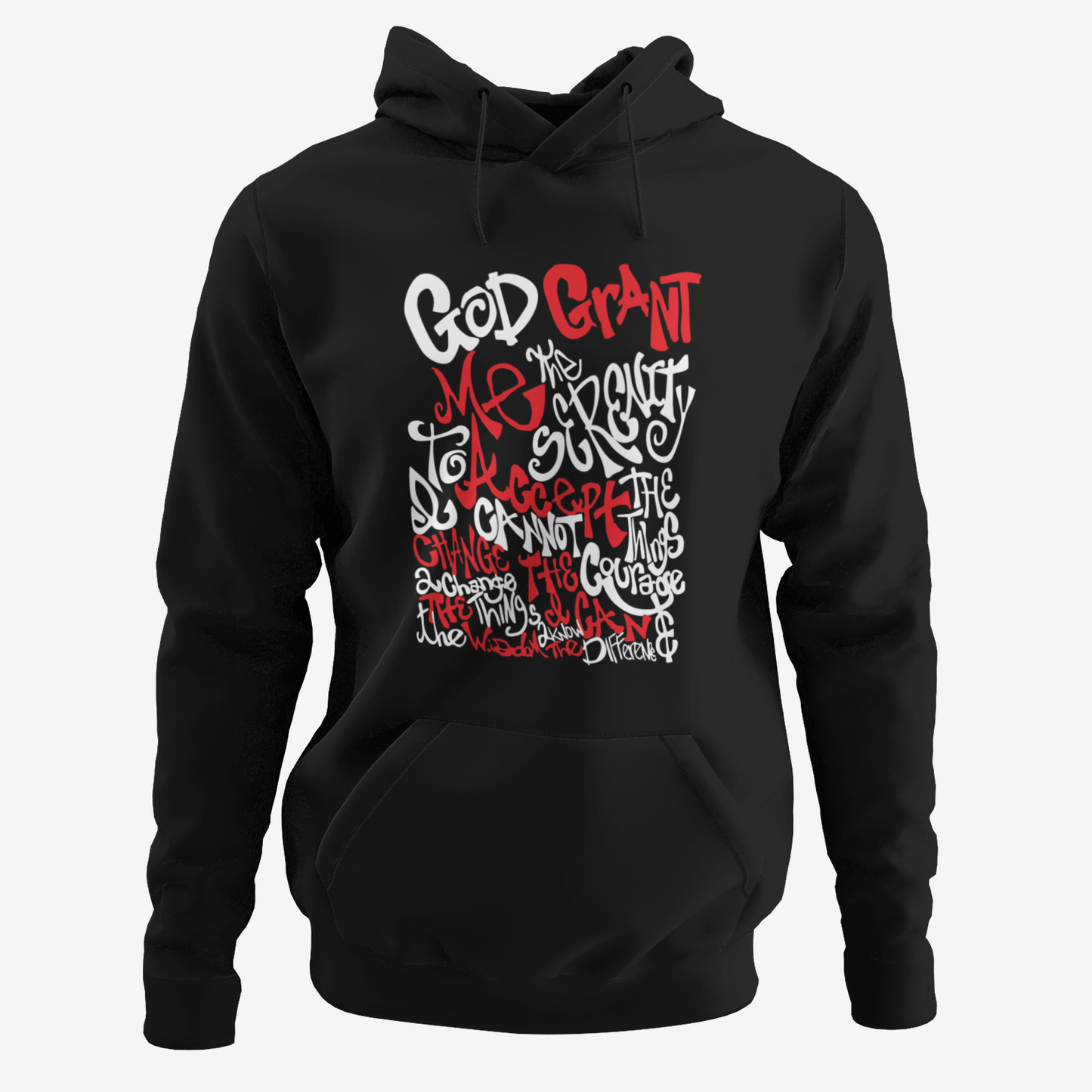 Recovery Hoodie | Recovery Merch Store | Serenity Prayer Graffiti
