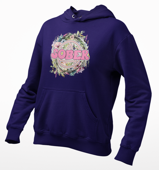 Floral Sober Unisex Hoodie