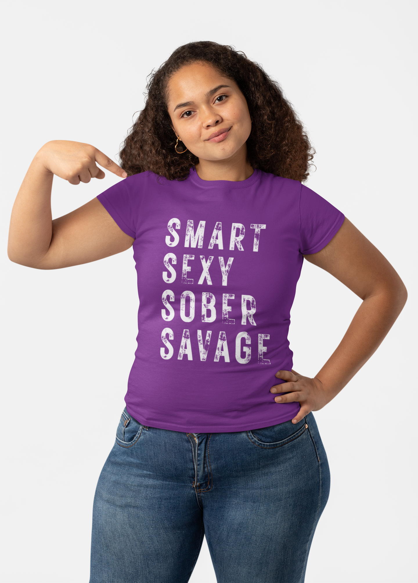 Women's Sober Savage Bold Tshirt