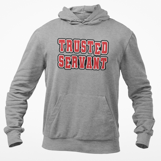 Trusted Servant 2.1 Unisex Hoodie Gray/Red